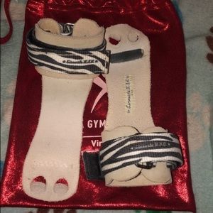Zebra print gymnastics grips